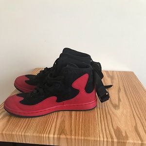Red and black Jordan’s